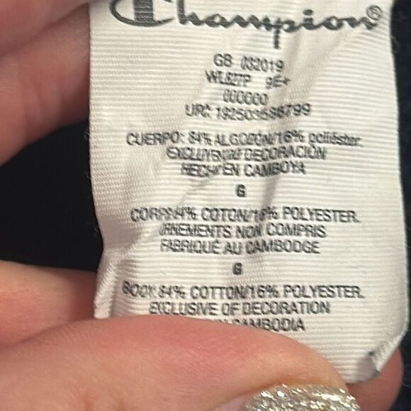 Champion Reverse Weave All Over Print Cropped Crewneck Sweatshirt size L Large - Picture 7 of 8